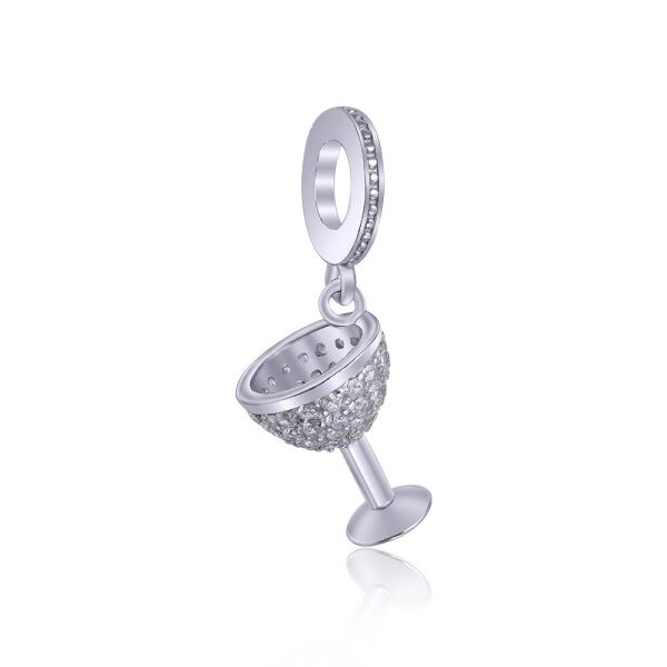 

Серебряная бусина "Wineglass"