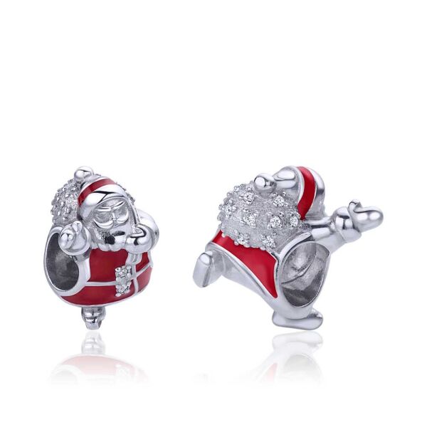 

Серебряная бусина "Jolly santa"