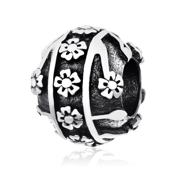 

Серебряная бусина П5/728