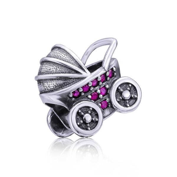 

Серебряная бусина "Stroller"