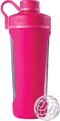 

Шейкер BlenderBottle Radian Glass с шариком 820 мл Розовый (Glass_Pink)