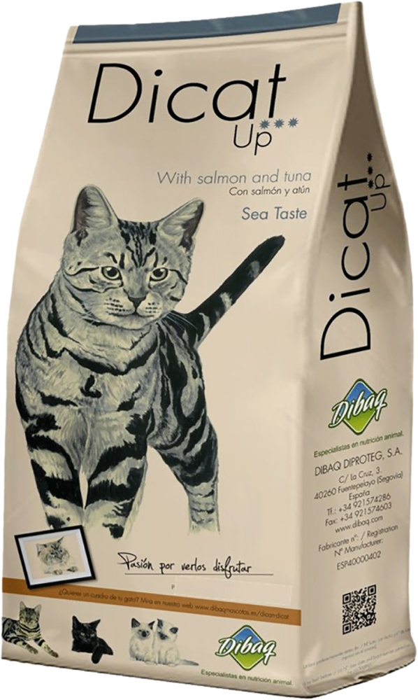 

Сухой корм для взрослых котов Dibaq Diproteg Dicat Up Sea Taste со вкусом курицы, лосося, тунца 3 кг