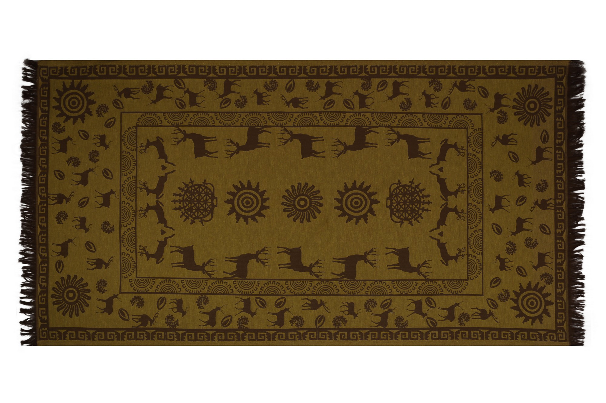 

Пляжное полотенце Şaheser Горчичный