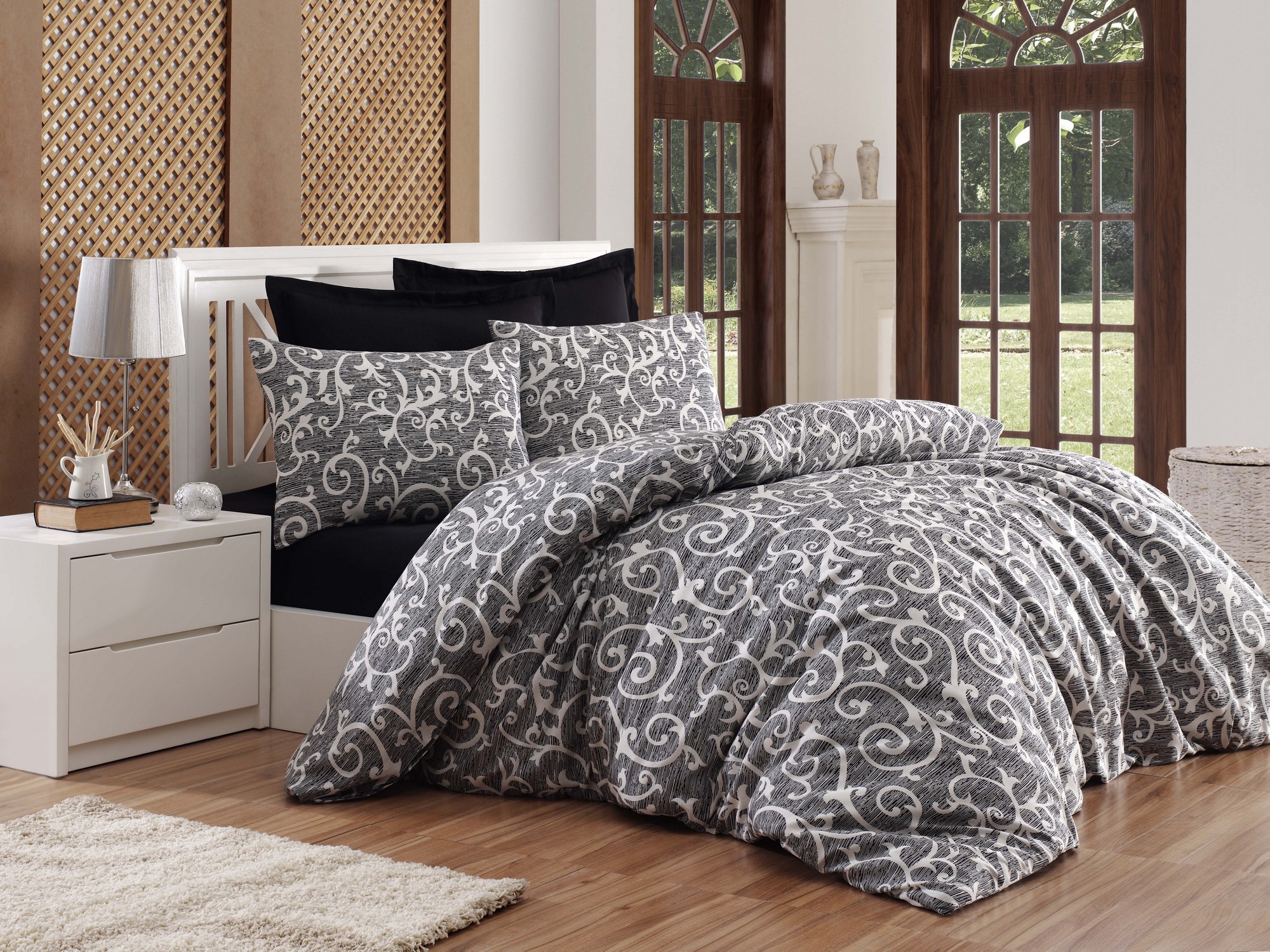 

Комплект постельного белья EnLora Home Черный