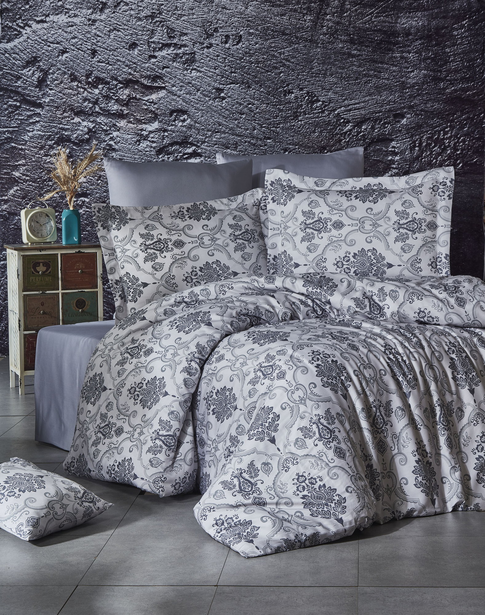 

Комплект постельного белья Сатин Nazenin Home Мульти