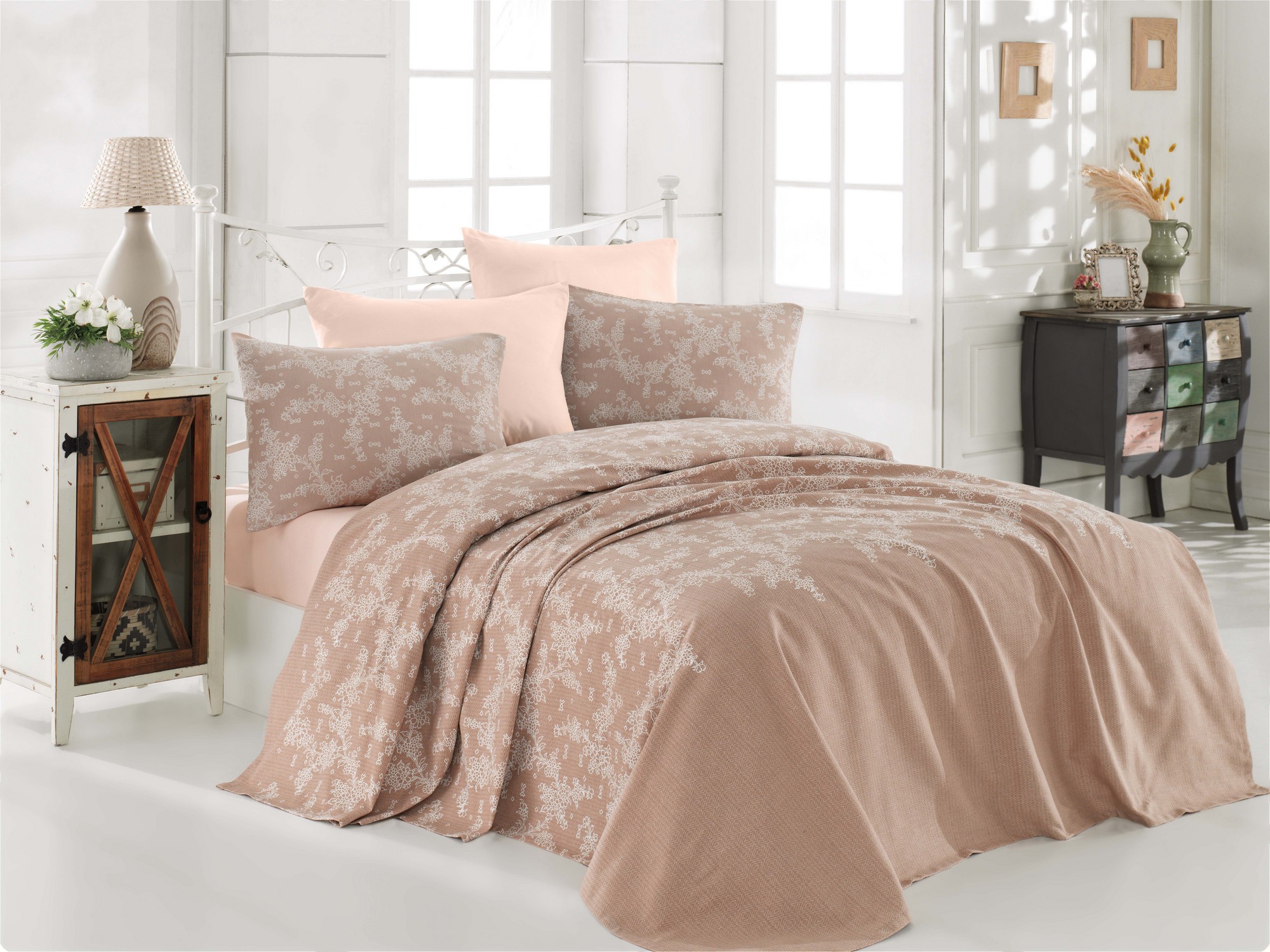 

Комплект постельного белья EnLora Home Бежевый
