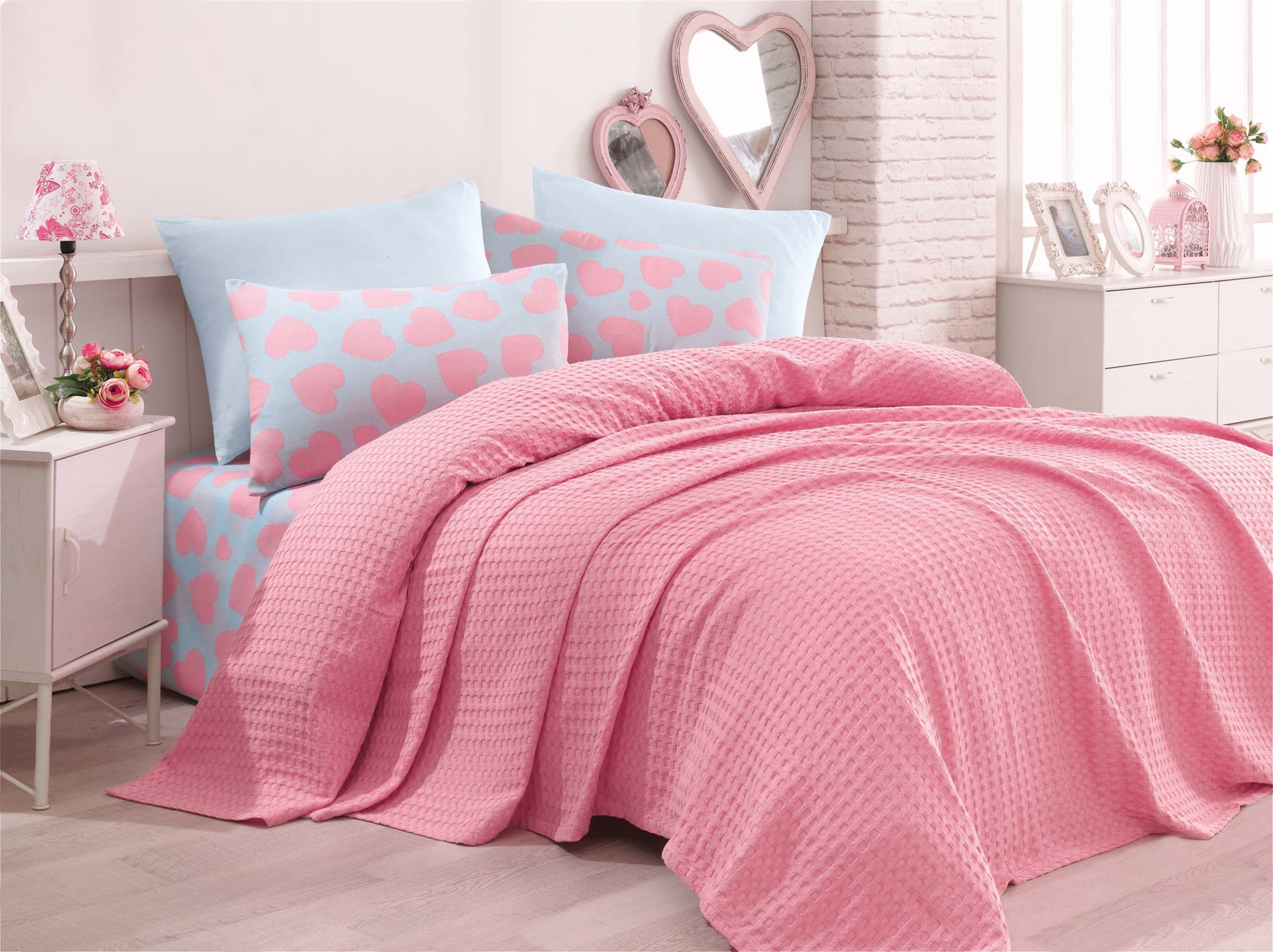 

Комплект постельного белья EnLora Home Пинк