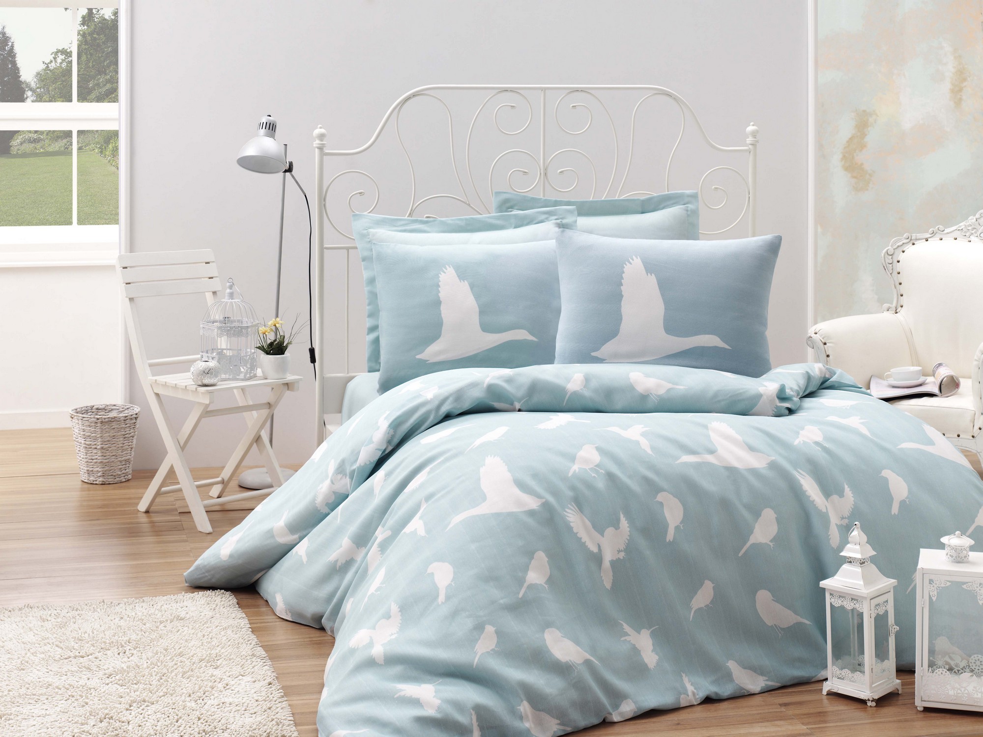 

Комплект постельного белья EnLora Home Мятный