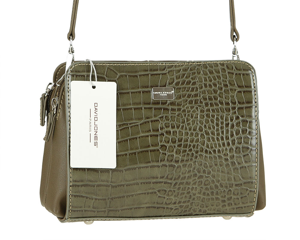 

Женская сумка из экокожи David Jones CM3528 Хаки