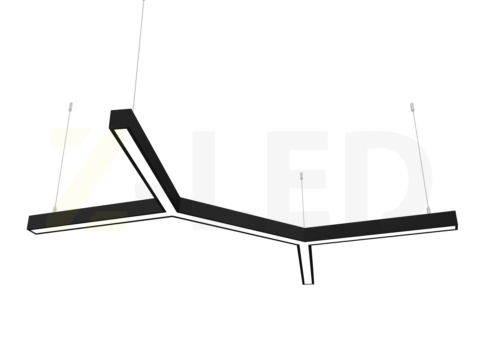 

Светодиодный светильник Z-LED 100ВТ Star черный (5x400) LSNS-100b