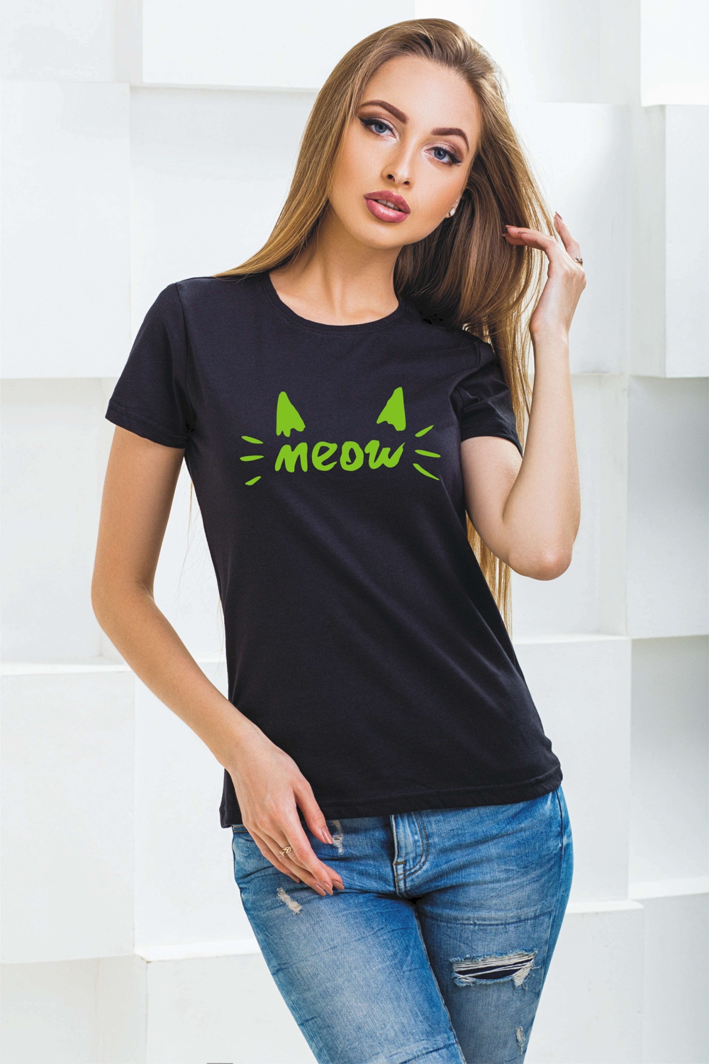 

Футболка OLDISEN ” Мяу” – Черный, S | 42-44 FSM-01S-1