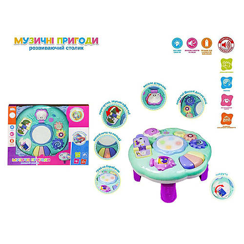 

Развивающий интерактивный столик «Музыкальные приключения» на украинском языке Країна іграшок (UKA-A0101)
