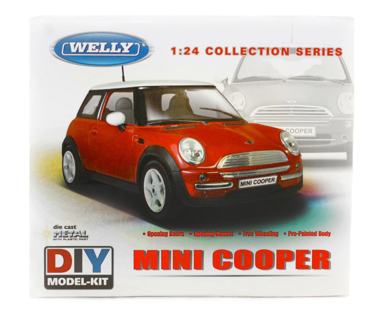 

Сборная модель машинка металл 1:24 MINI COOPER 22075KB WELLY