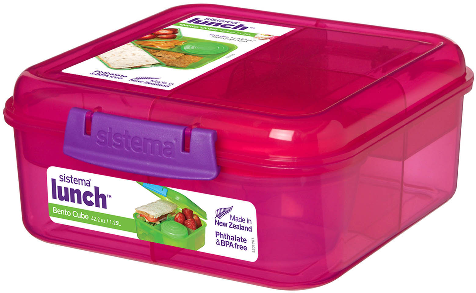 

Ланч-бокс Sistema Lunch Pink 1.25 л (41685-4 pink)