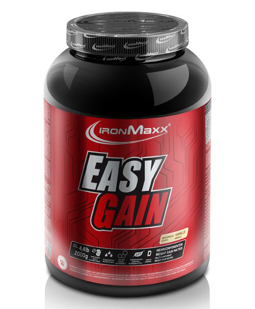 

Гейнеры IronMaxx Easy Gain - 2000 гр (банка) - Ваниль