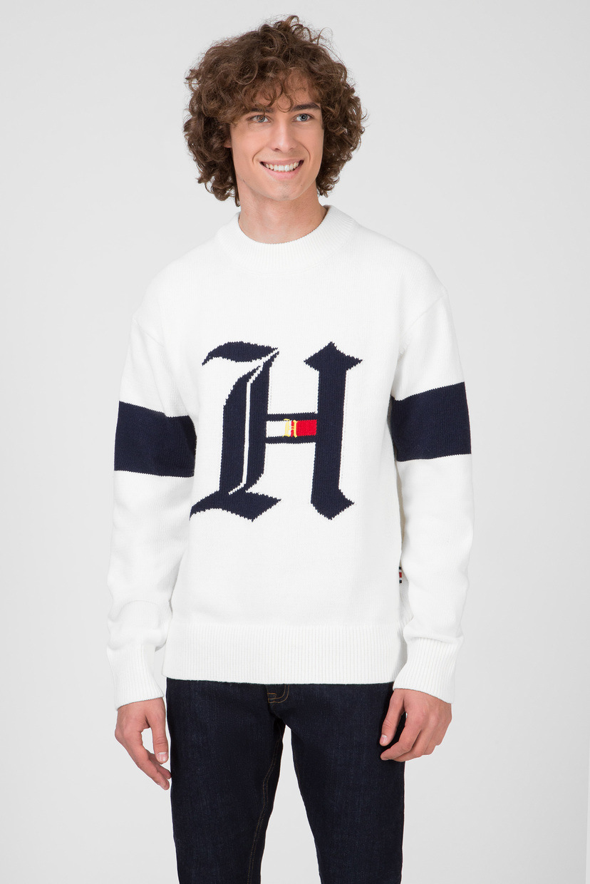

Мужской белый свитер LEWIS HAMILTON OVERSIZED GRAPHIC Tommy Hilfiger XL MW0MW11419