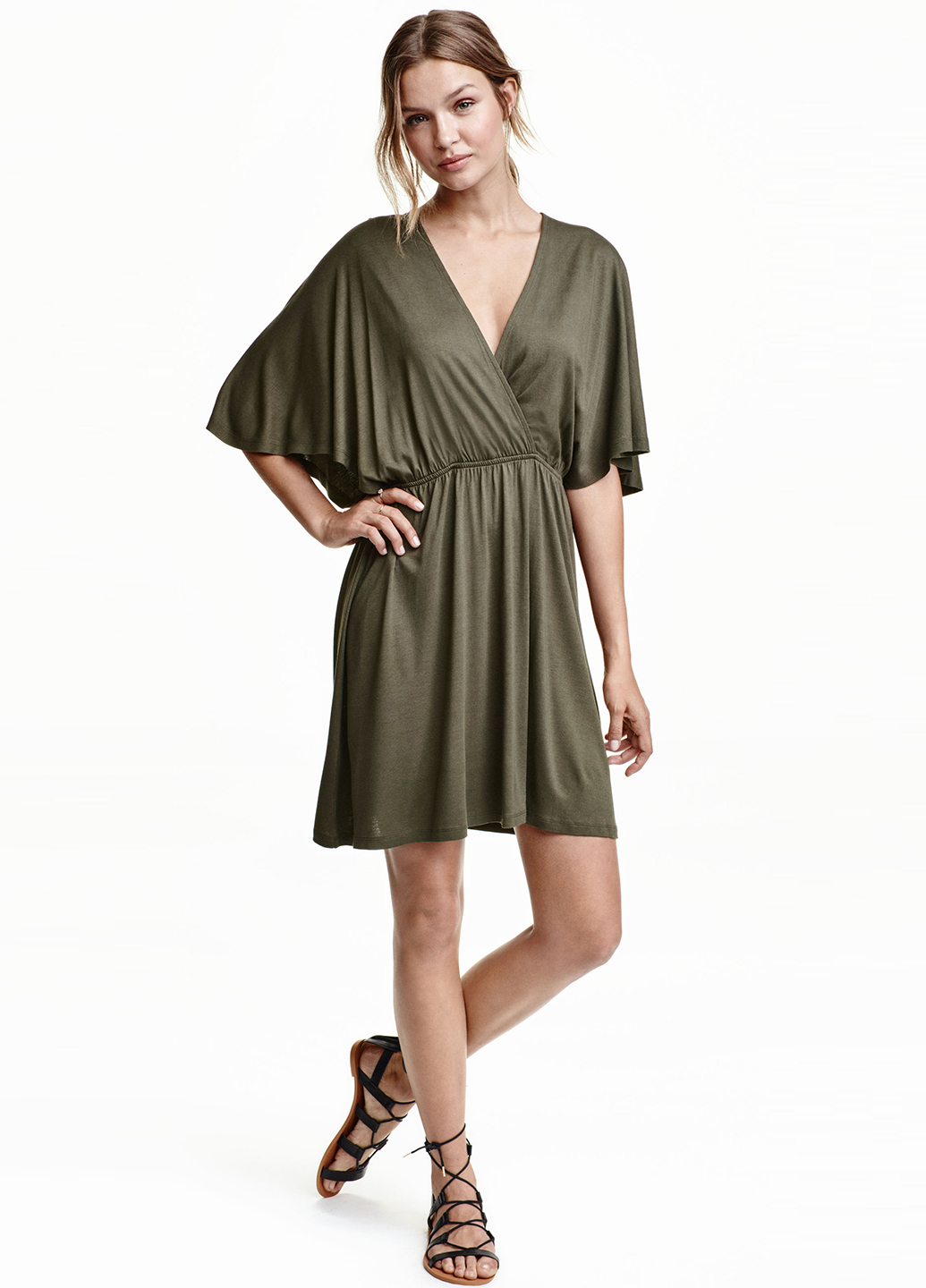

Платье H&M XS хаки 0332977_03