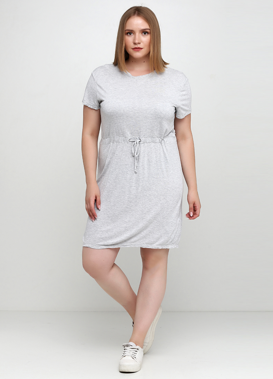 

Платье H&M L Серый меланж 0615524