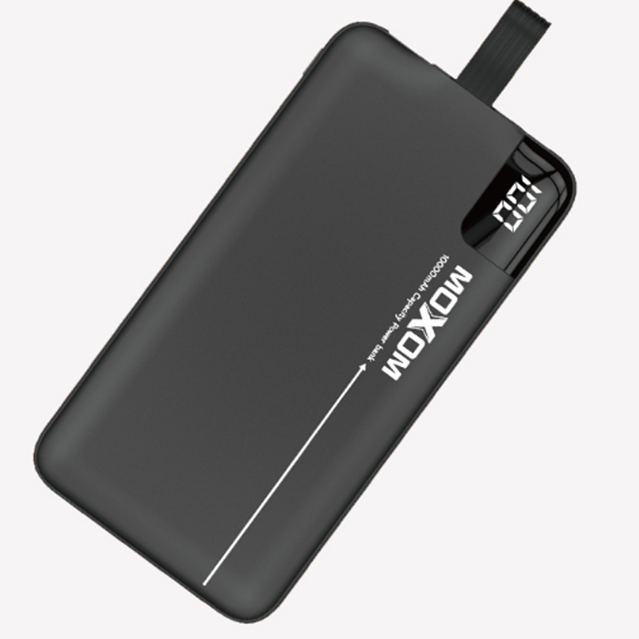 

Внешний аккумулятор PowerBank MOXOM с кабелем micro USB MCK-009 10000mAh Черный