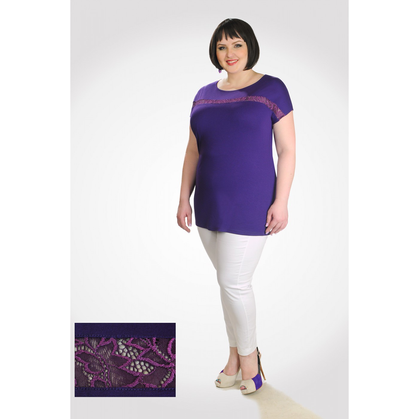 

Блуза Lila 53488, Размер XXL, Цвет сиреневый