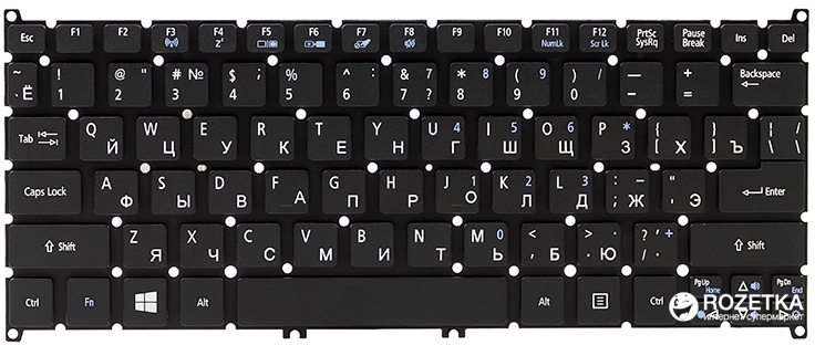 

Клавіатура для ноутбука PowerPlant Acer Aspire S3, S5, V5, One 756, TravelMate B1 без фрейму