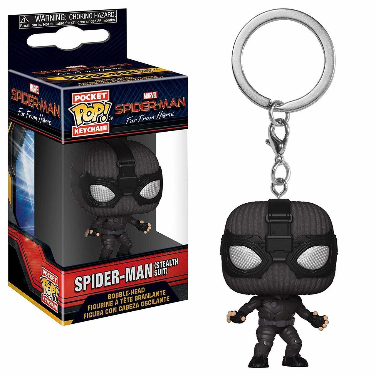 

Фигурка брелок Funko Pop Фанко Поп Spider-Man: Far From Home Stealth Suit Человек-паук: Вдали от дома 4 см