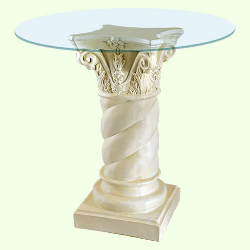 Столик колонны. Декоративный столик со стеклом. Столик колонна. Кофейный столик колонна. Столик статуя журнальный.