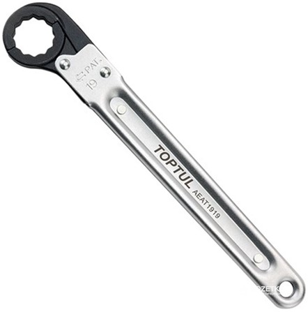 

Розкривний ключ Toptul з тріскачкою 19 мм