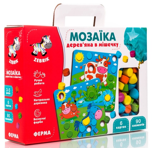 

Ферма, мозаика, настольная игра, Vladi Toys (12-73792)