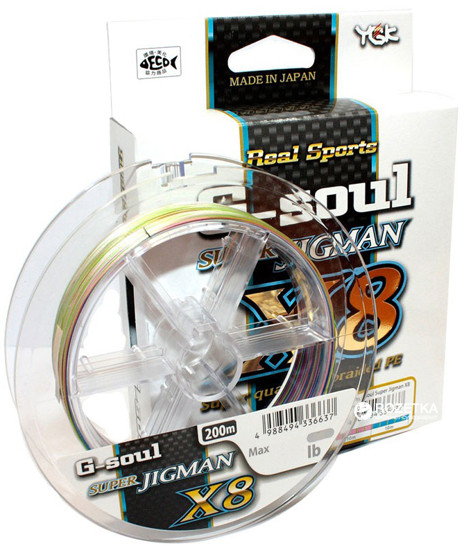 

Шнур YGK Super Jig Man X8 200 м 0.185 мм 1.2 кг/25 lb Разноцветный (55450103)