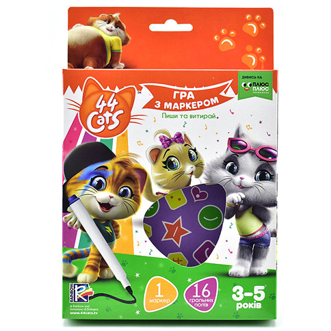 

Игра с маркером "44 Cats" VT5010 (укр) ( 3-5 лет VT5010-15)