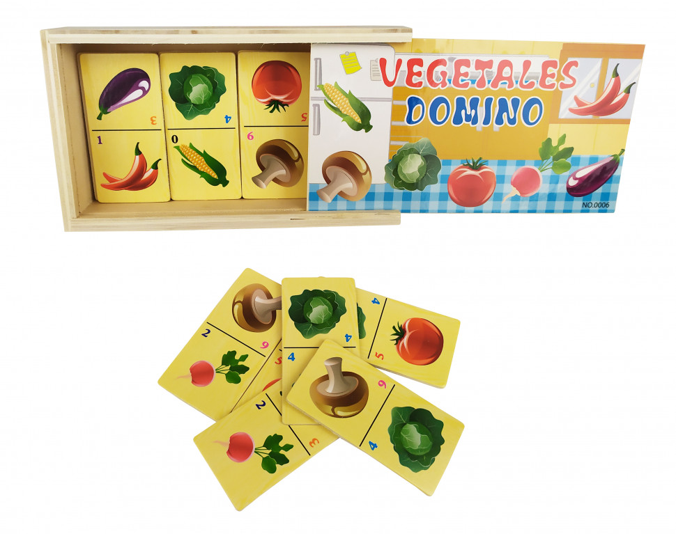 

Деревянная игрушка Домино MD 2198 (Овощи)