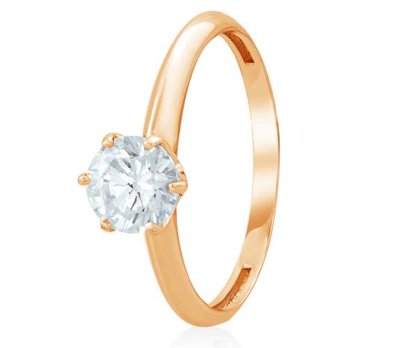 

Кольцо золотое с камнем SWAROVSKI Zirconia "Орлеан", КД4136SW, 16.5 размер