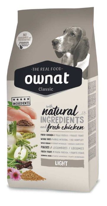 

Сухой корм для собак Ownat Classic Light 4 кг (16143)