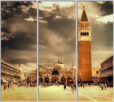 

Шкаф купе Luxe Studio Стандарт-1 Фотопечать Архитектура-88 2200x2100x450 трехдверный