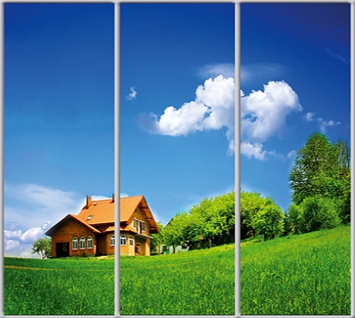 

Шкаф купе Luxe Studio Стандарт-1 Фотопечать Архитектура-116 2200x2100x450 трехдверный