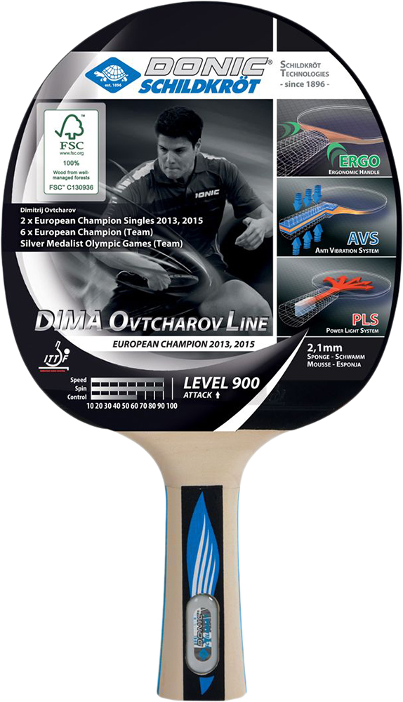 

Ракетка для настольного тенниса Donic Ovtcharov Level 900 (754415)