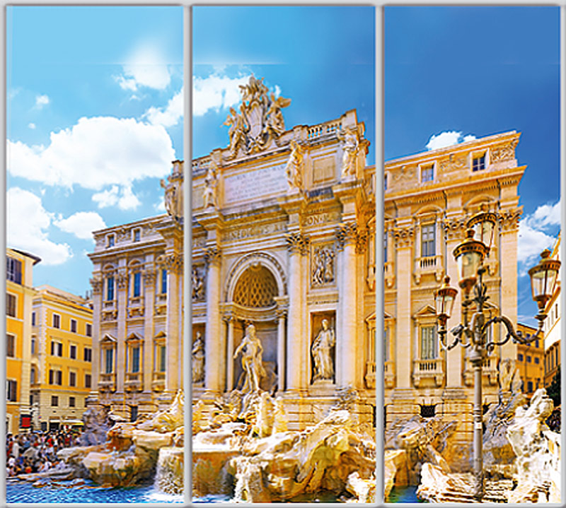 

Шкаф купе Luxe Studio Стандарт-1 Фотопечать Архитектура-136 2100x2300x450 трехдверный