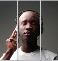 

Шкаф купе Luxe Studio Стандарт-1 Фотопечать Disco-1 2100x2400x450 трехдверный