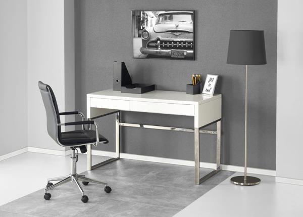 

Стол письменный Halmar B32 120/60/76 см Белый/Хром