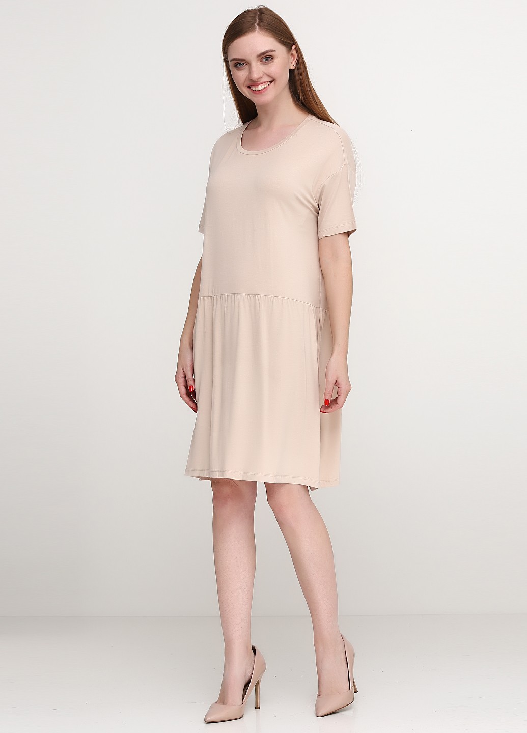 

Платье Moss Copenhagen  Бежевый 12-757_02, Платье Moss Copenhagen S Бежевый 12-757_02