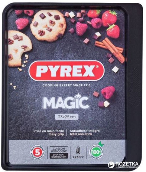 

Форма прямоугольная для выпечки Pyrex Magic 33 х 25 см Прямоугольная Черная
