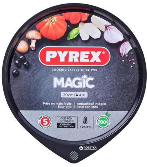 

Форма круглая для пиццы 30 см Pyrex Magic черная