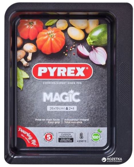 

Форма прямоугольная для выпечки Pyrex Magic 26 х 19 см Прямоугольная Черная