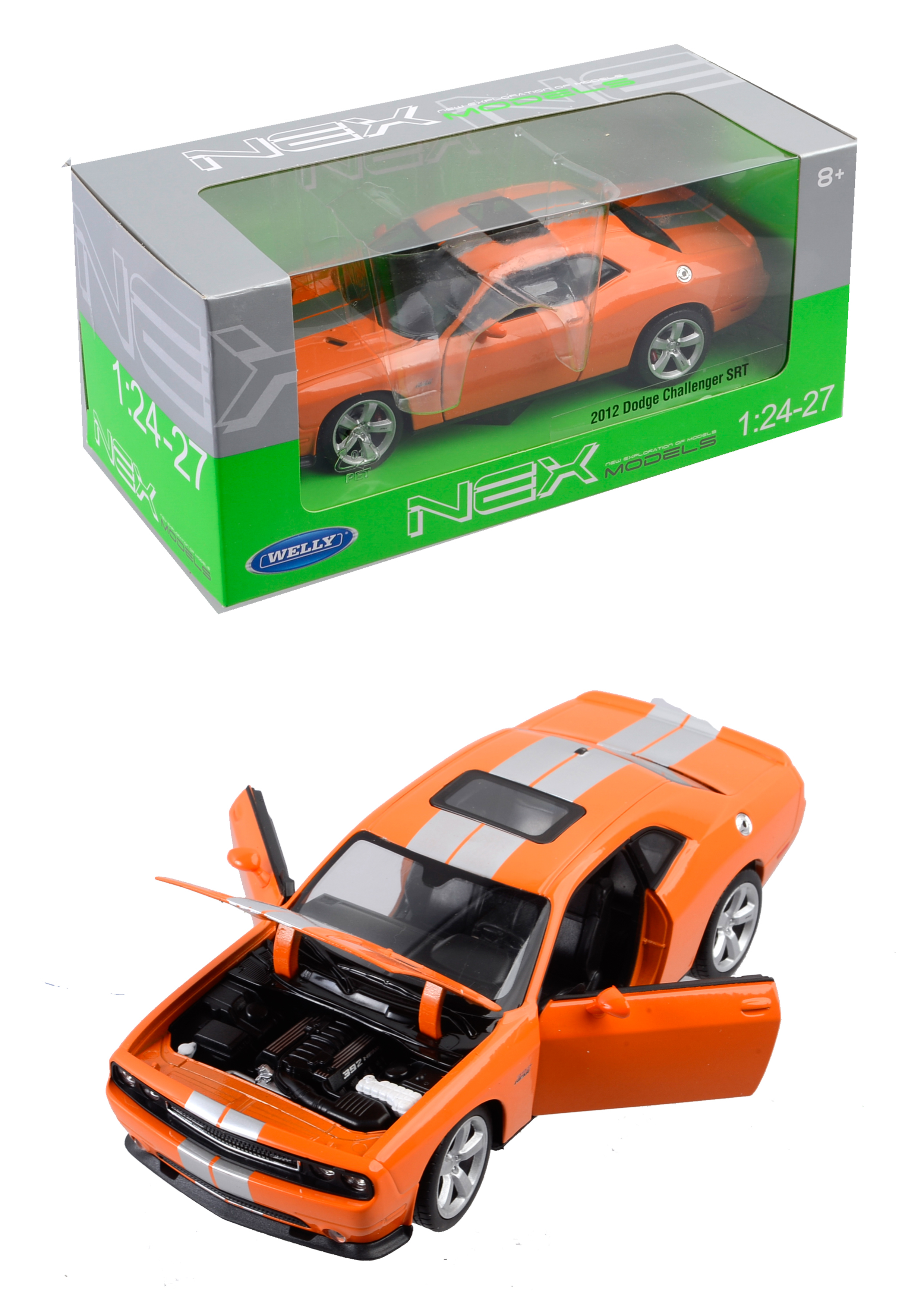 

Машина Welly DODGE CHALLENGER SRT 2012 металлическая (24049W)