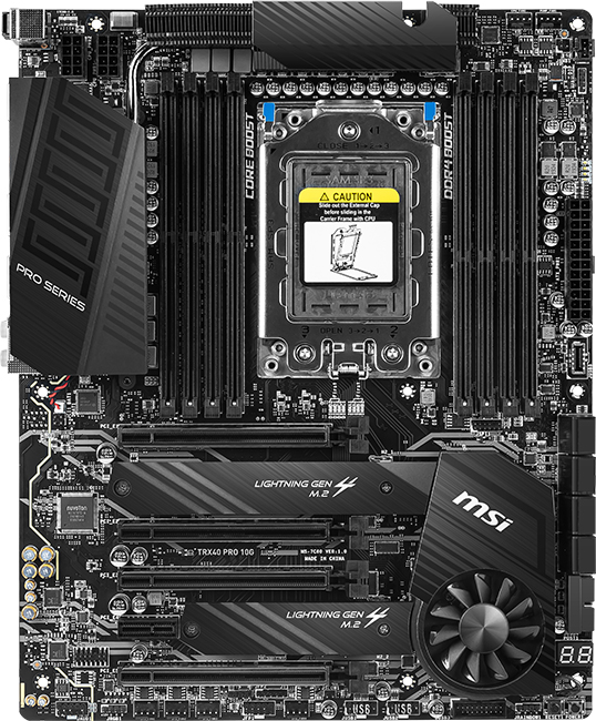 

Материнская плата MSI TRX40 Pro 10G (sTRX4, AMD TRX40, PCI-Ex16)