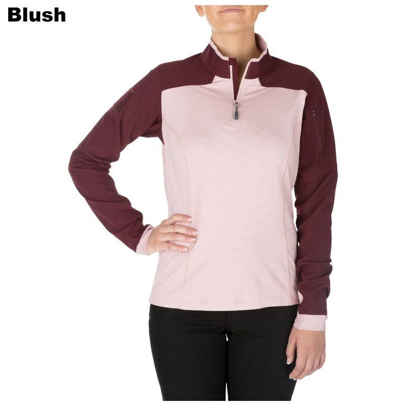 

Женские боевая тактическая рубашка 5.11 Tactical WOMEN'S RAPID HALF ZIP 62381 Small, Blush