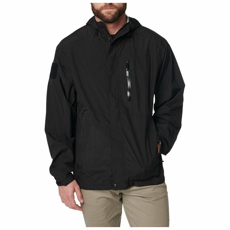 

Мембранный дождевик 5.11 Tactical Men's Waterproof Aurora Shell Jacket Lightweight 48343 Large, Чорний