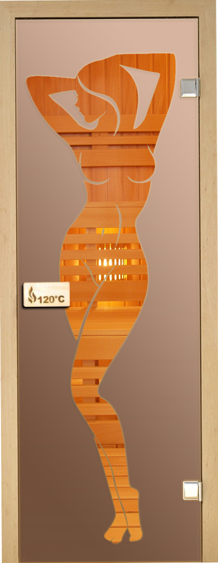 

Дверь стеклянная для сауны Sauna Wood "Наоми Матовая", 70х190 (304821)