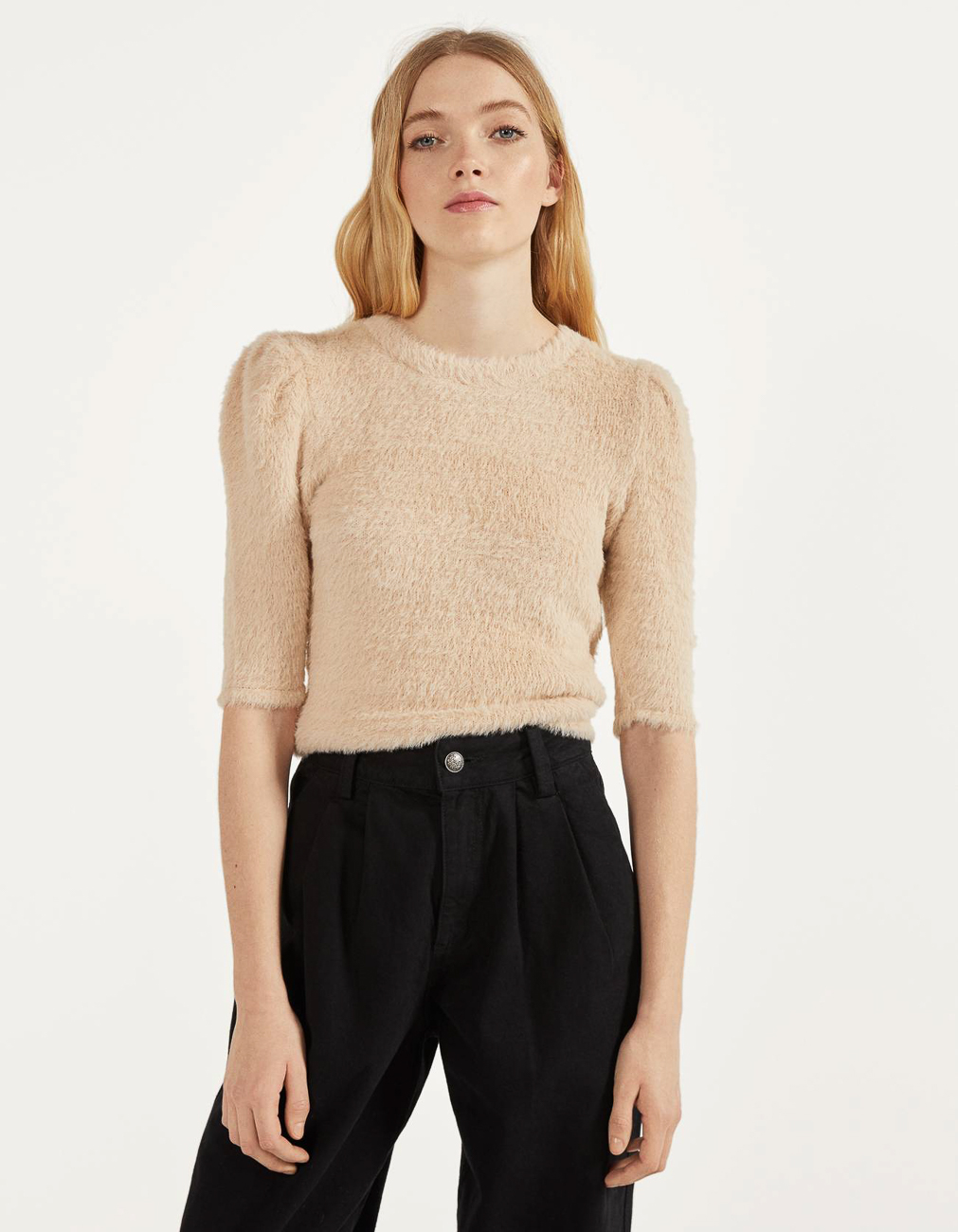 

Джемпер Bershka Ж1055344 (1672/315/711) цвет бежевый, Джемпер Bershka Ж1055344 (1672/315/711) цвет бежевый S
